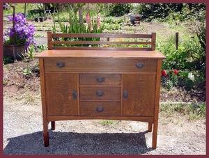 Original Gustav Stickley Buffet Sideboard